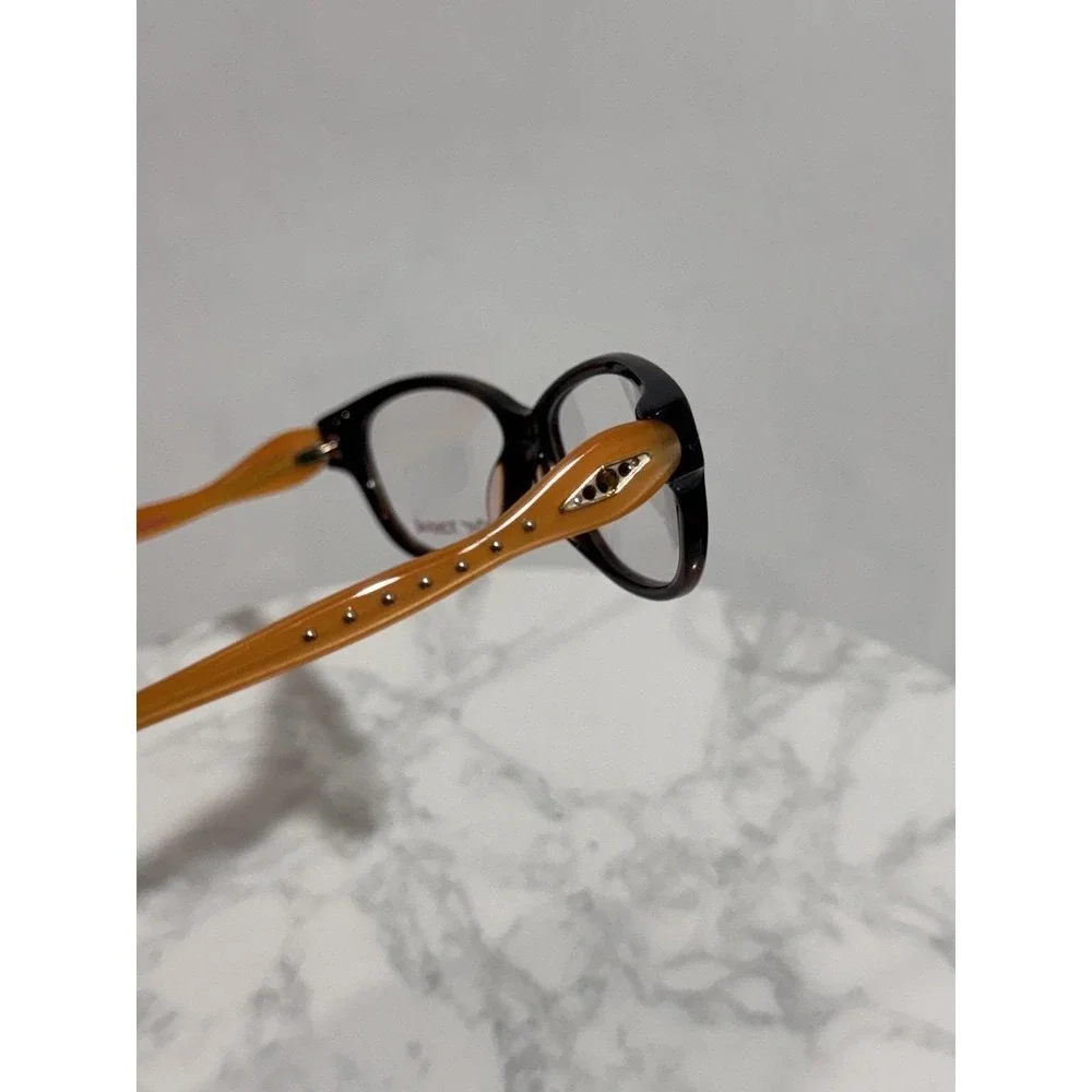 Betsey Johnson Nefertiti BJ0131 Eyeglass Frames Espresso Orange